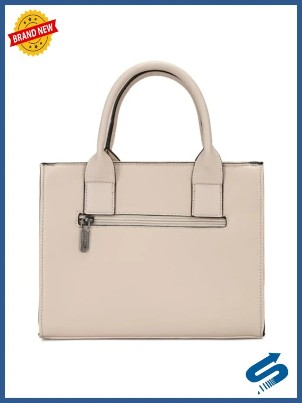 Faux Leather Tote Bag with Card Holder Satchel Crossbody